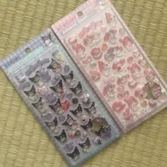 【24時間以内発送】マイメロディ　クロミ　ボンボンドロップシール 2シートセット