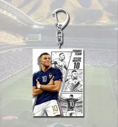 ワールドカップ サッカー選手 エムバペ Mbappe キーホルダー