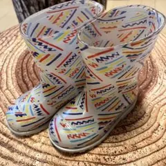 mont-bell キッズ レインブーツ 総柄　長靴のサムネイル