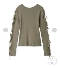 snidel ホールデザインニットプルオーバー