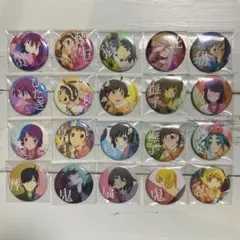 【20点セット】物語シリーズ　缶バッジ　セリア　seria コンプリート