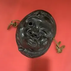 根付 木彫 彫刻 骨董品 おかめ ひょっとこ - メルカリ