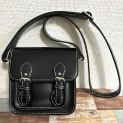 サッチェルバッグ　ショルダーバッグ　センスオブプレイス　ブラック　ミニ