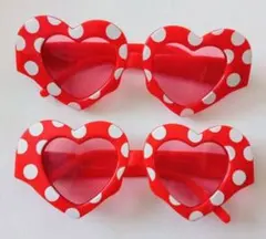 ディズニー ミニー ハート サングラス 赤