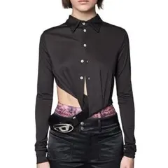 DIESEL ディーゼル ベルト付き バックオープン ドレスシャツ ブラウスのサムネイル