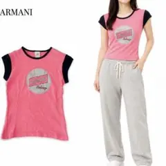 美品 XS アルマーニエクスチェンジ　A｜X 伸縮性 ロゴ スタッズ　Tシャツのサムネイル