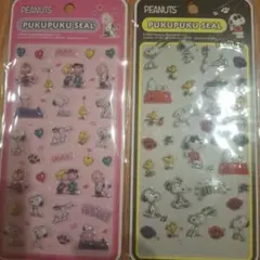 【未開封】スヌーピー SNOOPY ボンボンドロップシール 風 ぷくぷくシール