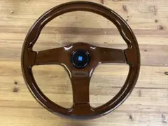 当時物　NARDI ナルディ ガラ3 ウッドステアリング　365mmのサムネイル