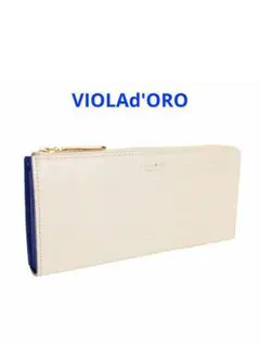 VIOLAd'ORO PORTA リザードエンボスレザージップウォレット 長財布のサムネイル