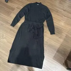GU ブラック ニットワンピース Lサイズ