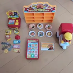 アンパンマン　フードデリバリー　ミニレジスター　遊び　おみせやさんごっこ