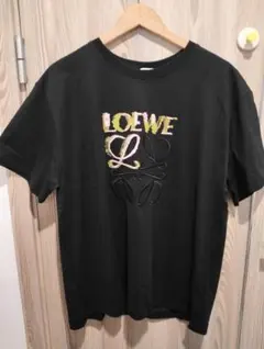 LOEWE ブラック Tシャツ ロゴプリント
