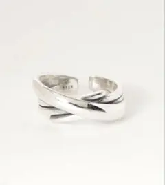 【blatto 925silver】変形デザイン　リング　フリーサイズ