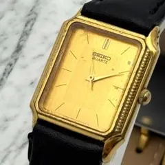 新品電池】稼働 SEIKO セイコー SX メンズ 腕時計 スクエア ゴールド 