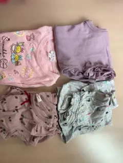 100cm 半袖 夏服　まとめ売り　女の子　上下セット　ワンピース