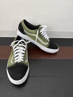 VANS MINNANO コラボ オールドスクール カーキ×ブラック スニーカー