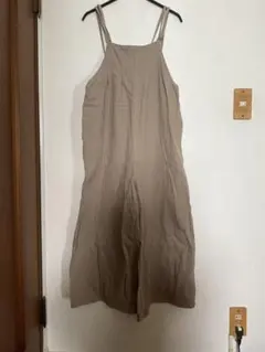 【Samansa Mos2】ベージュ サロペット