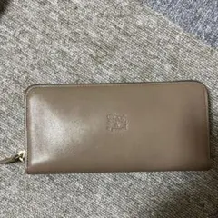 イルビゾンテIL BISONTE 長財布　財布　新品　レザー　グレージュ　グレー