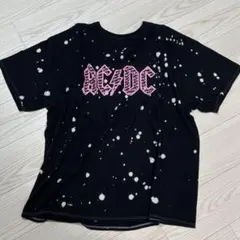 2XL AC/DC Money Talks Tシャツ ブラック ブリーチ加工のサムネイル
