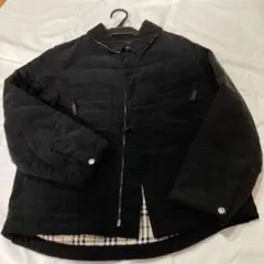 美品　バーバリーロンドン　コーデュロイ　ジャケット　ノバチェック 黒　Mサイズ