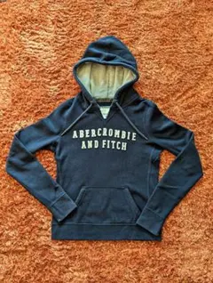 アバクロ 紺 ネイビー プルオーバー パーカー 裏起毛 Мサイズ レディース