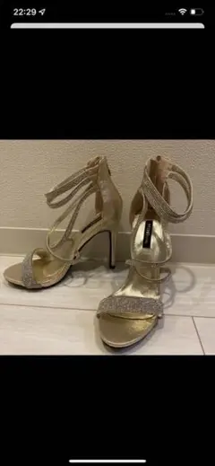 ラインストーンサンダル