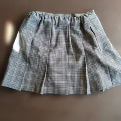 GU キッズ チェック柄 キュロットスカート 140
