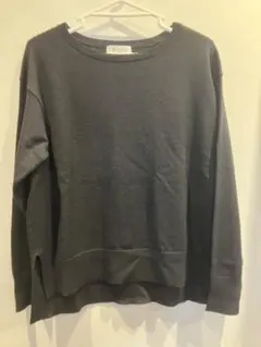 【タグ付き】OPAQUE.CLIP 長袖セーター ブラックLサイズ