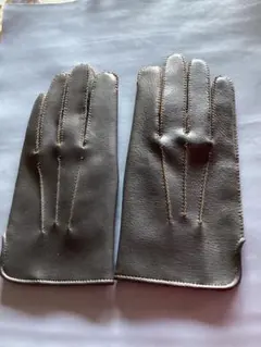 ♦️本日のみ価格♦️グレー レザー レザー手縫い手袋