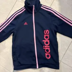 お値下げadidas ジップアップジャケット ネイビー/ピンク150センチ