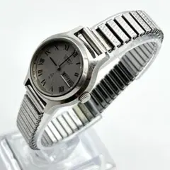 セイコー 腕時計 新品電池交換済 ラウンド 3針 デイデイト ステンレス 蛇腹