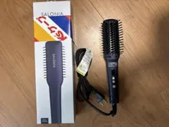 SALONIA ストレートヒートブラシ　スリム　ネイビー