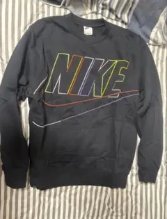 レア柄】ハンバーガー Nike ブラック トレーナー スウェット Lサイズ 