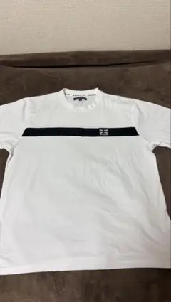 KANGOL EX ホワイト ストライプ Tシャツ LL