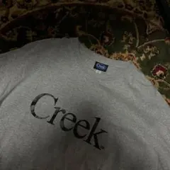 Creek ロゴ Tシャツ Lサイズ グレー 値下げ】Creek Angler's Device ロゴTシャツ ライトグレー