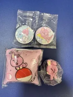 くら寿司　BT21コラボ　クッションチャーム　フィギュア　缶バッジ　セット