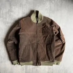 【90s vintage】リバーシブル　ボンバージャケット　キルティング　短丈