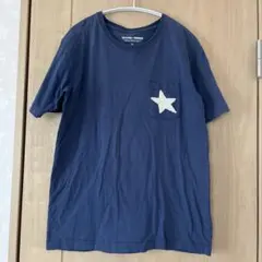 ネイビー Tシャツ 星ポケット バック刺繍　サイズ2のサムネイル