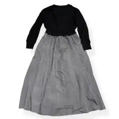 YINO（イノ）ワンピース　ブラック　グレー