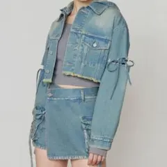 Eimee Law 今期新作‼︎ 花モチーフパッチワークデニムジャケット