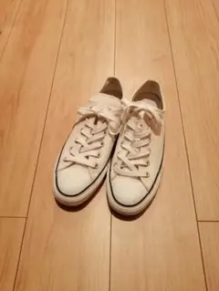 CONVERSE コンバース　オールスター　ホワイト ローカットスニーカー 25