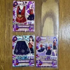 アイカツ　カード　神崎美月　紫吹蘭　3枚