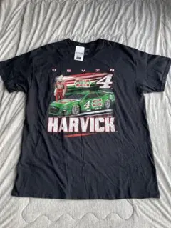 NASCAR ケビン・ハーヴィック　pizza レーシング 新品　黒TシャツXL