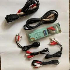 各種オーディオケーブル、赤白ピン 2RCA-2RCA, 7品