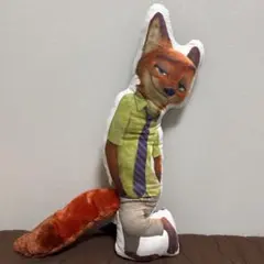 ズートピア2 ニック しっぽ付きダイカットクッション
