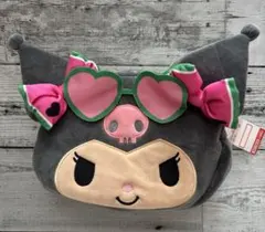 大きめ！　日焼けクロミ ぬいぐるみポーチ フェイス型　サンリオのサムネイル