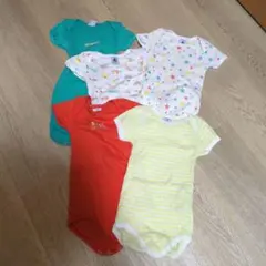 プチバトー　ボディスーツ81センチ　５枚セット