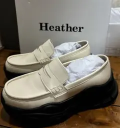 【未使用】Heather ローファー アイボリー