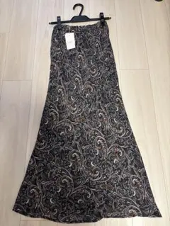 LOWRYSFARMペイズリー柄フレアスカート FREE SIZE