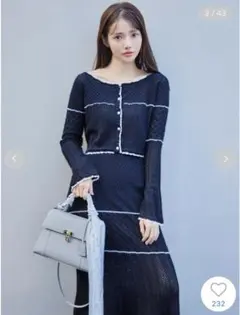 スナイデル　クロシェニットセットアップ　NVY